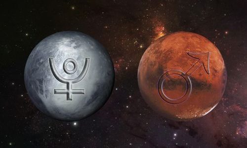 Conjunção Marte e Plutão no grau 15 de Capricórnio