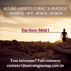 AULÃO “A PRÁTICA DO ATENDIMENTO ASTROLÓGICO”